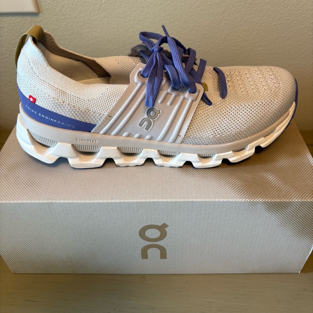 On Cloud Cloudswift 3 Running Sneaker White Blueberry  Women’s Size 7.5